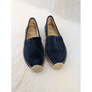 Josh Rogers blue suede shoes slip on women's size 7.5 summer travel SH2